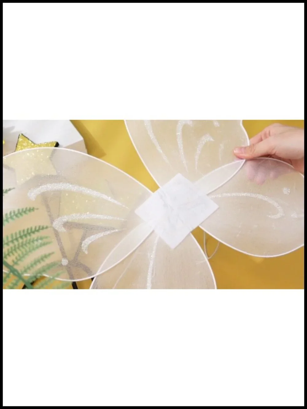 Fairy Costume Set Butterfly Wings Star Wand Crown for Girls Halloween Cosplay